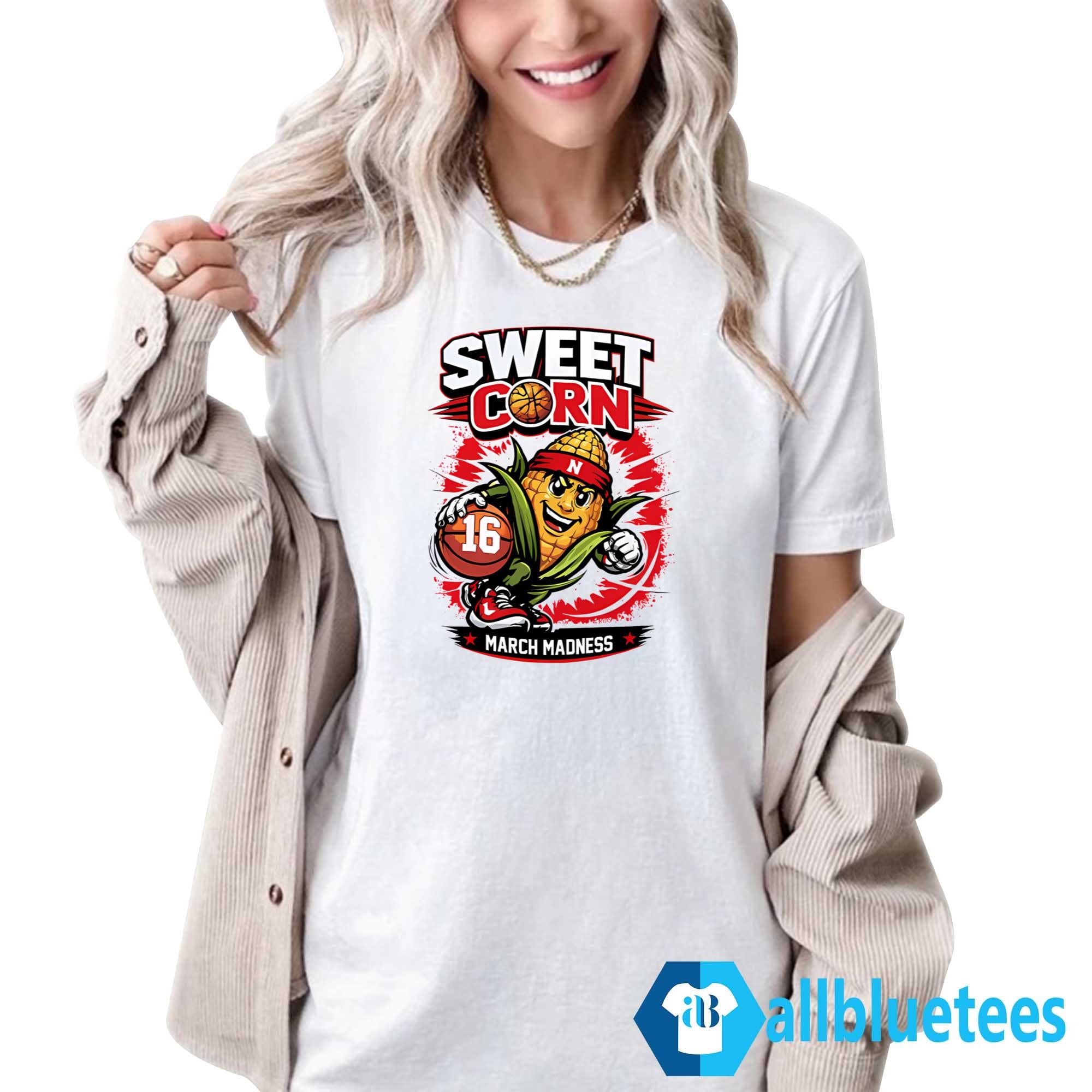 Nebraska Basketball Sweet Corn 16 March Madness Shirt