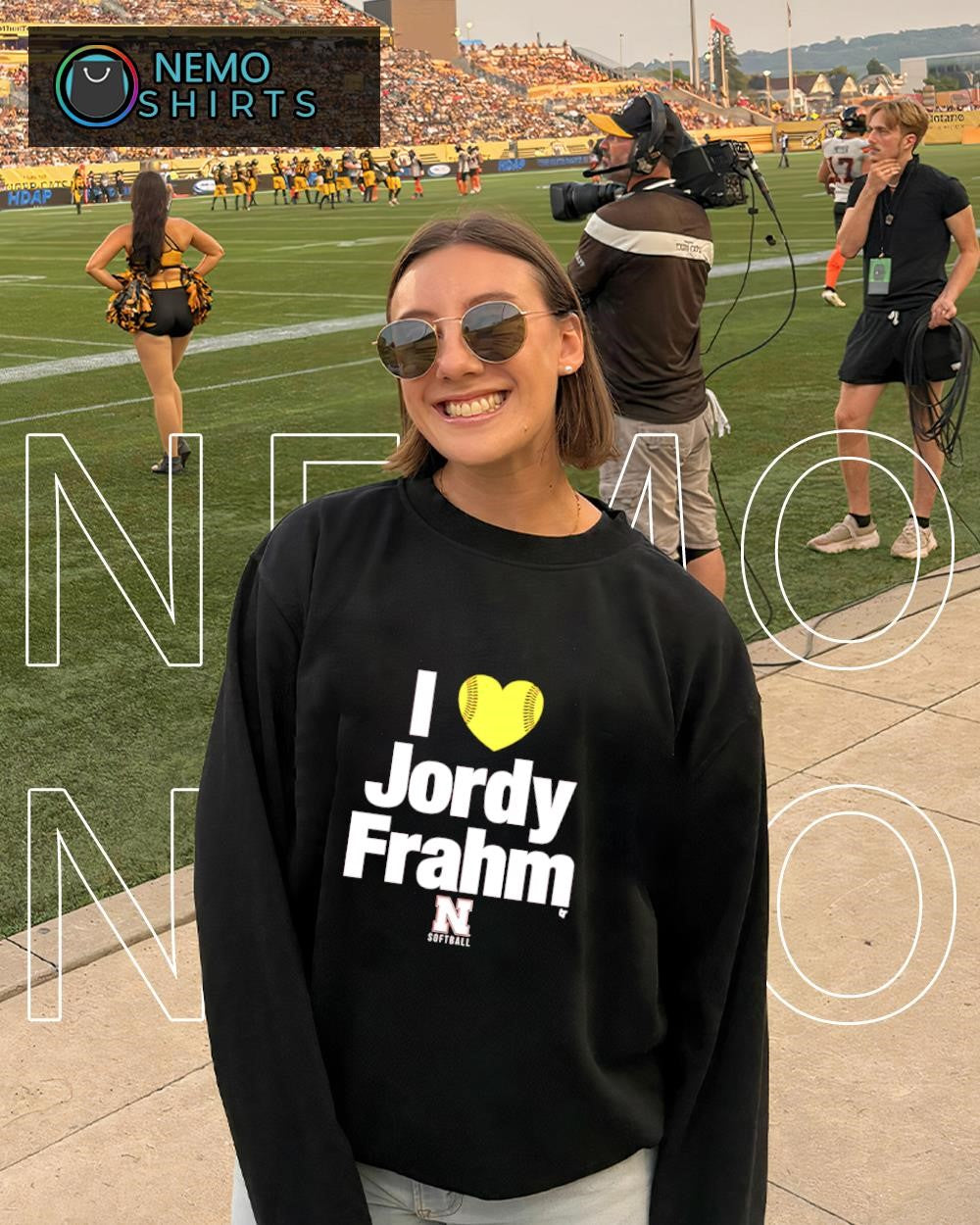 Nebraska Softball I heart Jordy Frahm shirt