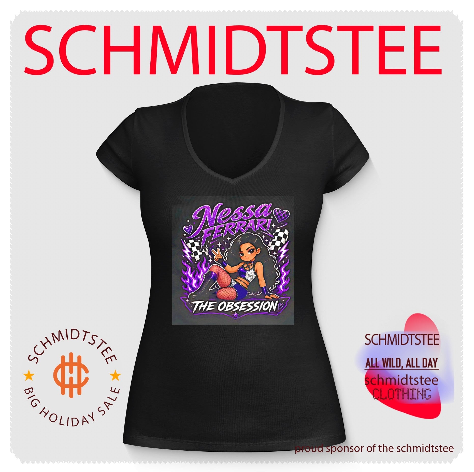 Nessa Ferrari the obsession illustration shirt
