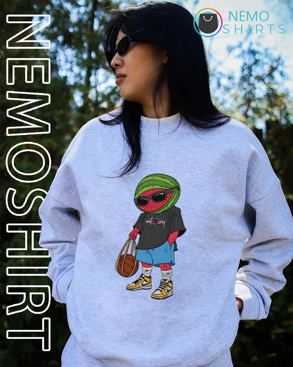 Netoplasma watermelon basketball skaters shirt