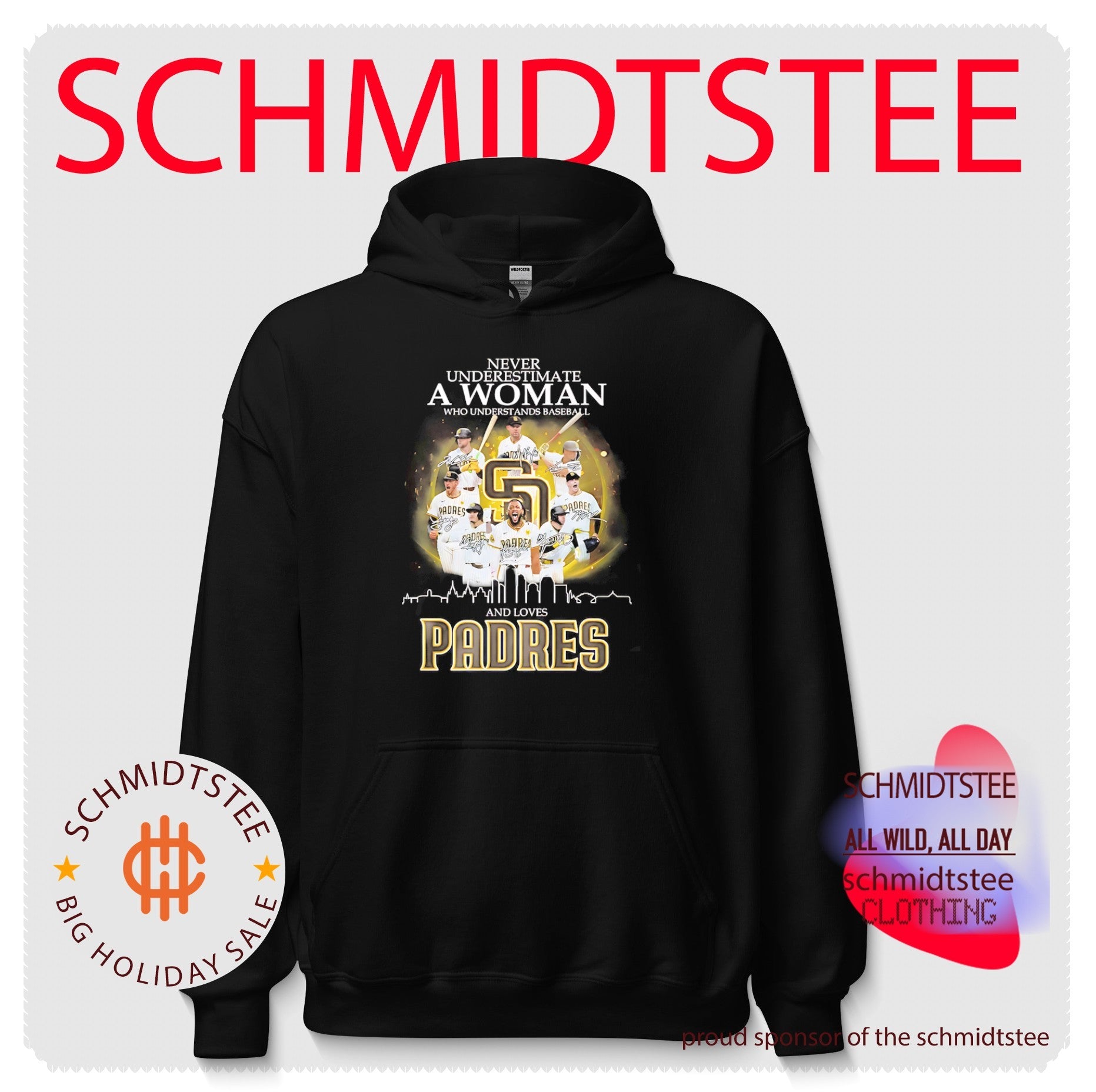 Never underestimate a woman who understands baseball and loves San Diego Padres shirt