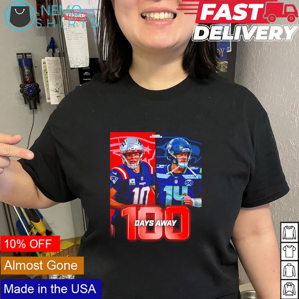 New England Patriots and Seattle Seahawks 100 days away shirt