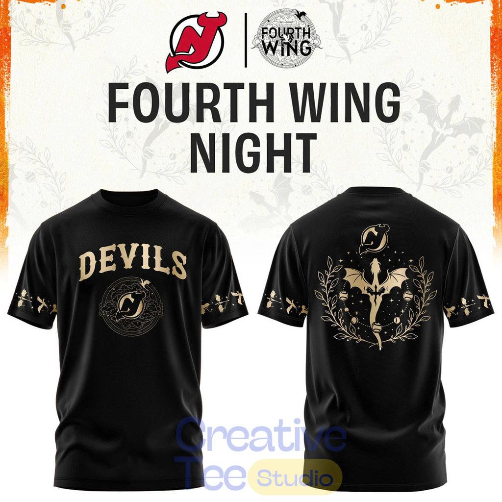 New Jersey Devils Fourth Wings Night Limited Edition Hoodie