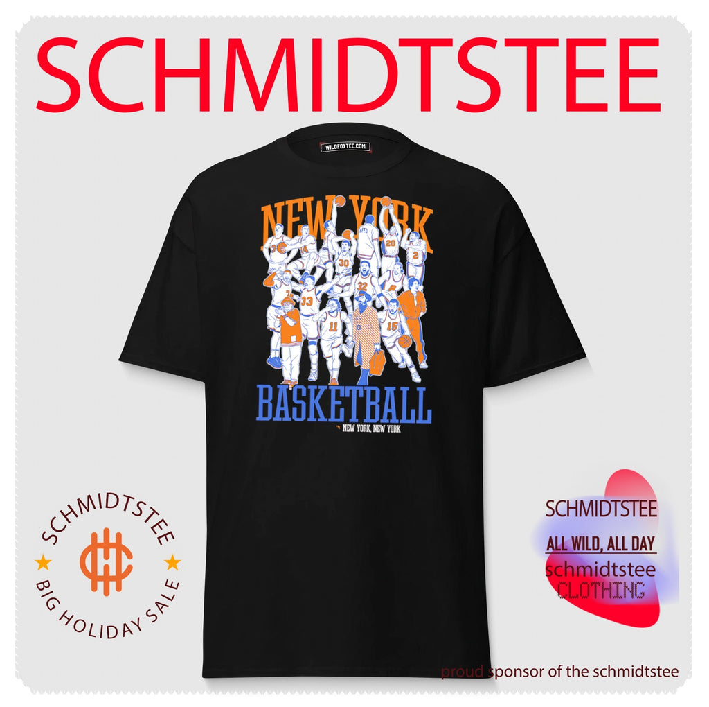 New York Basketball all team caricature New York shirt