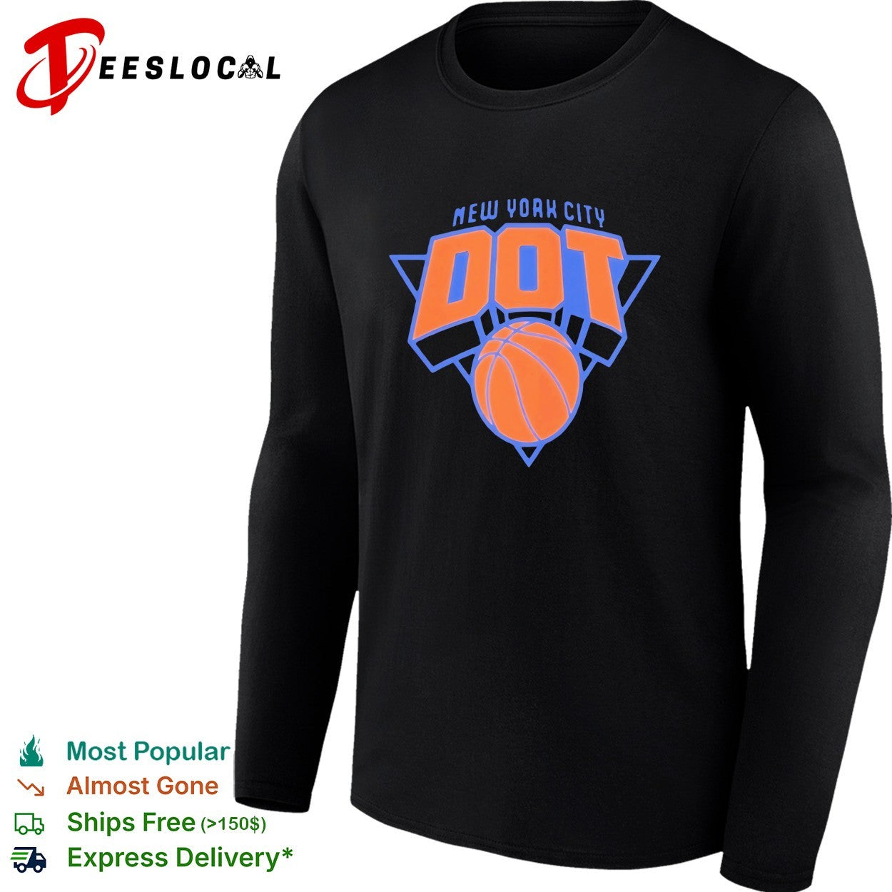New York City DOT basketball logo parody shirt