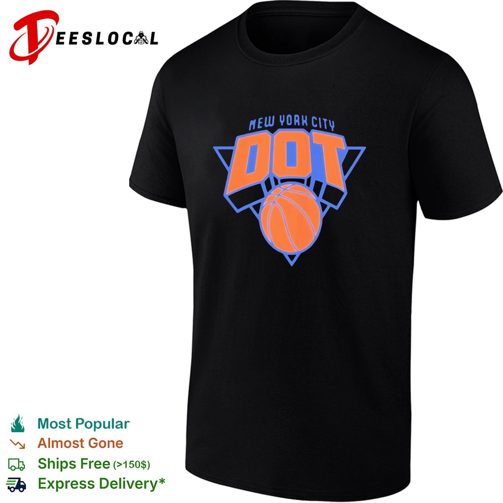 New York City DOT basketball logo parody shirt