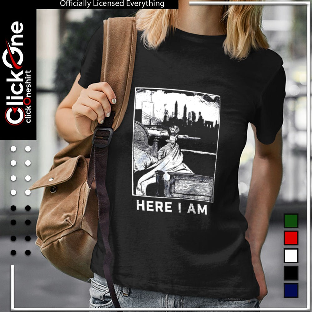 New York City skyline brooklyn bridge here I’m lonely person gazing city shirt