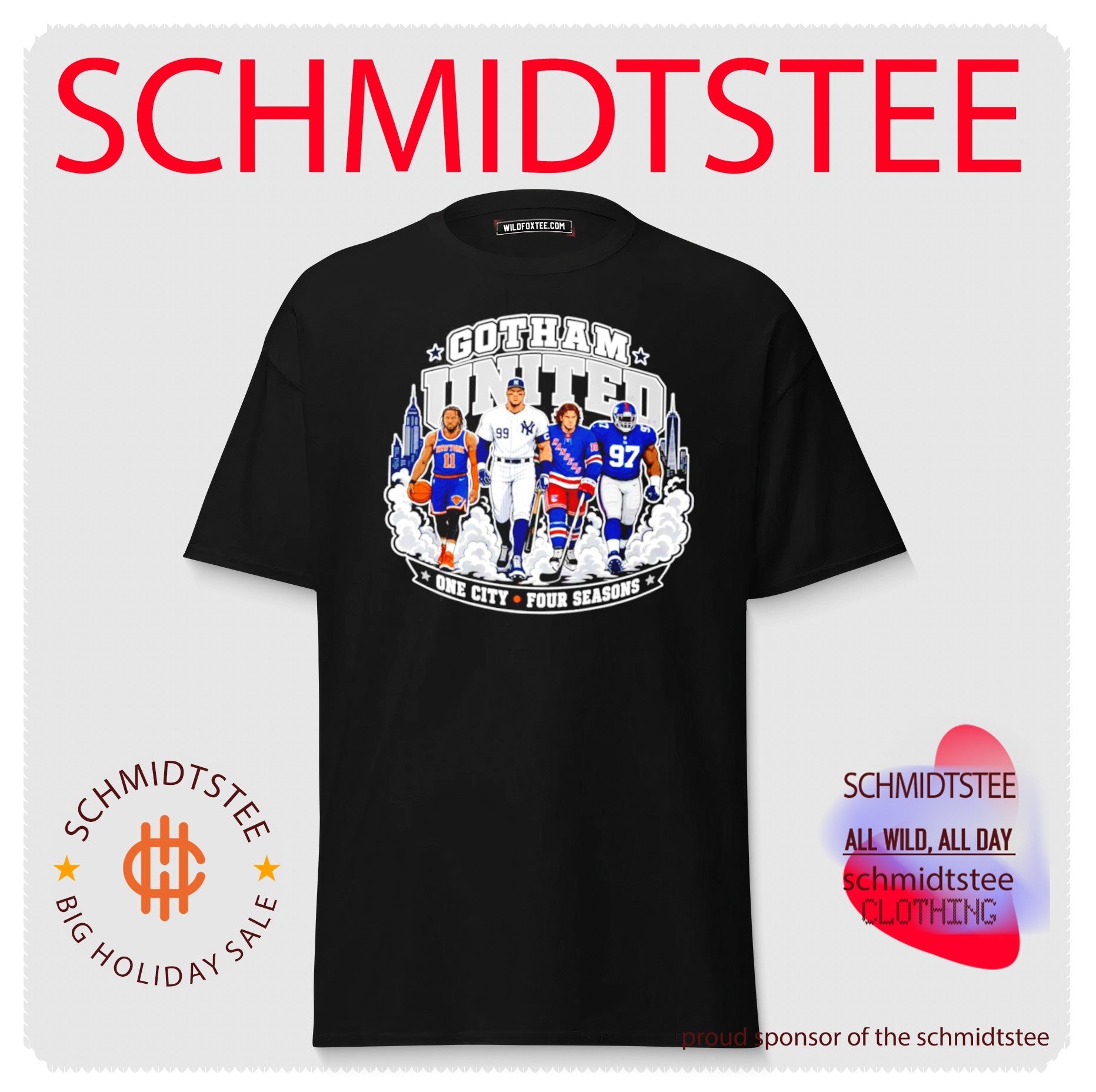 New York Gotham United One City Four Seasons shirt