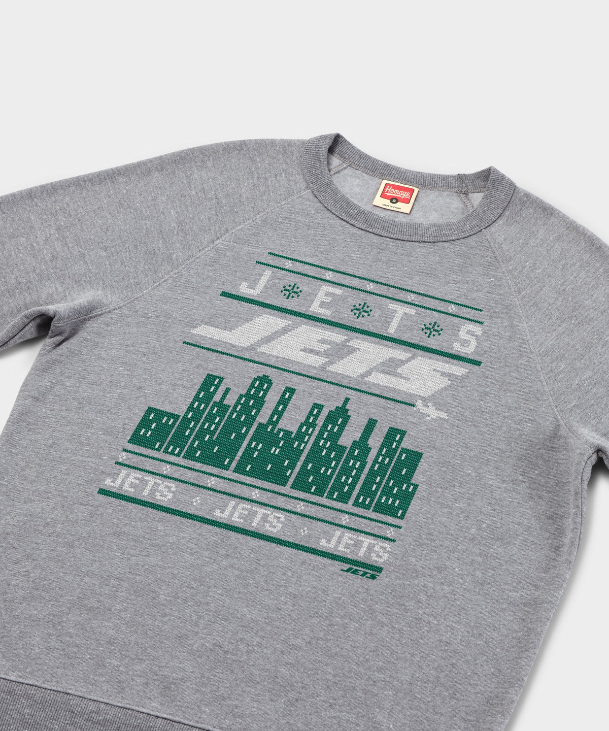New York Jets Holiday Crewneck