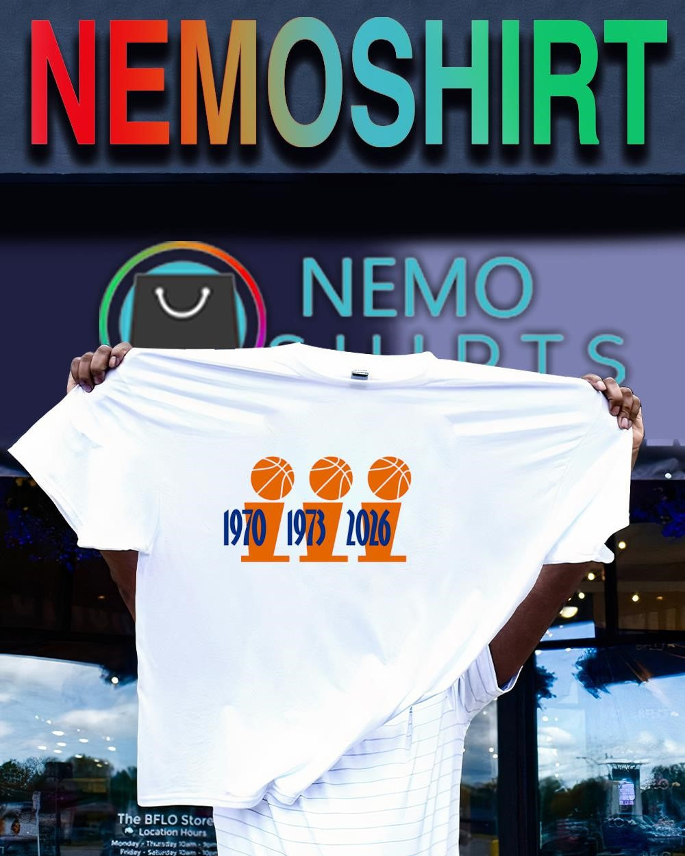 New York Knicks 1970 1973 2026 history trophies shirt
