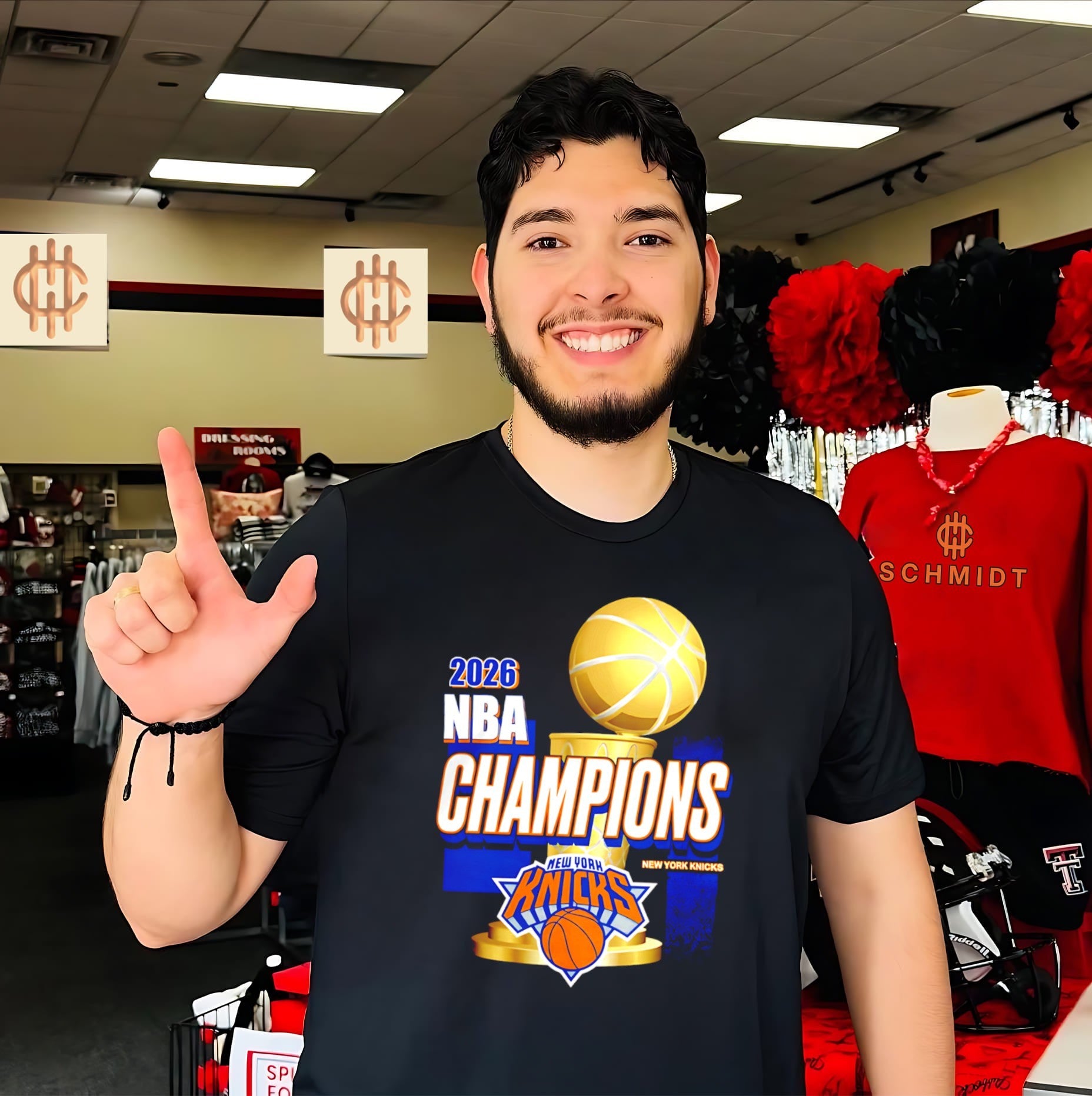 New York Knicks 2026 NBA Champions Trophy Black shirt