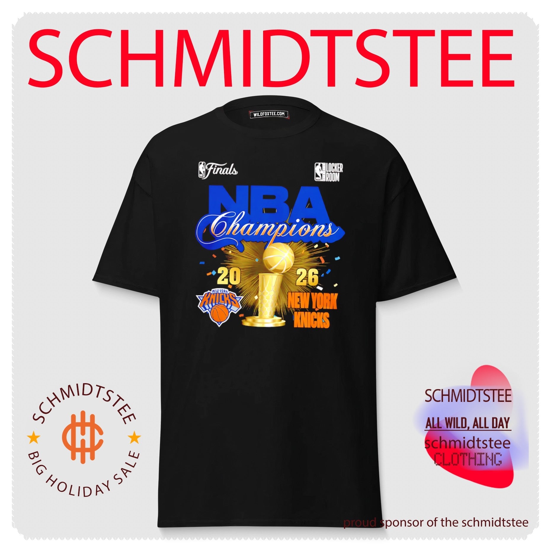 New York Knicks 2026 NBA Finals Champions Locker Room trophy shirt
