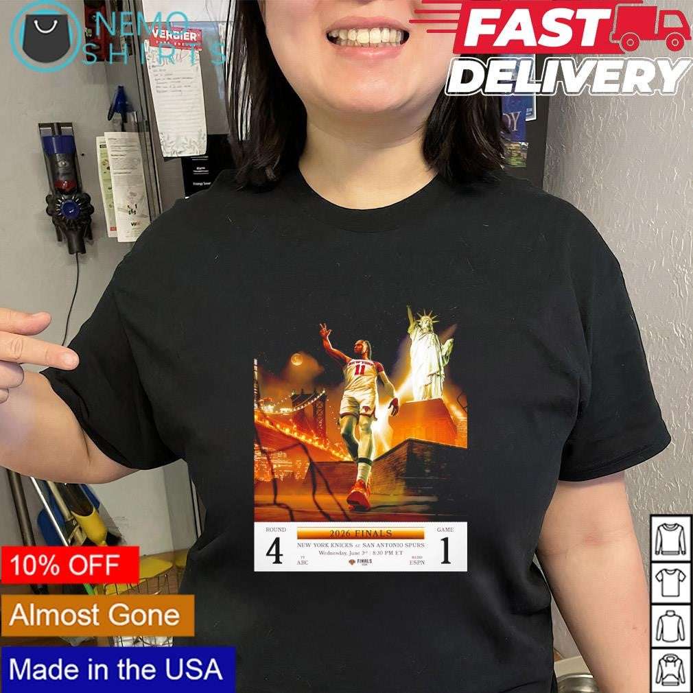 New York Knicks 2026 NBA Finals Statue of Liberty and Brooklyn Bridge shirt
