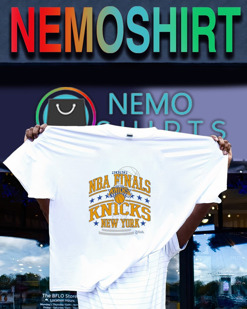 New York Knicks 2026 NBA Finals trophy shirt