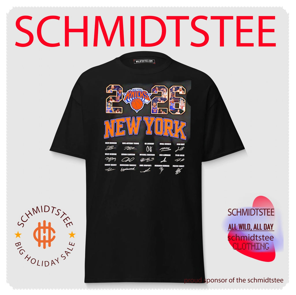 New York Knicks 2026 team members signature shirt