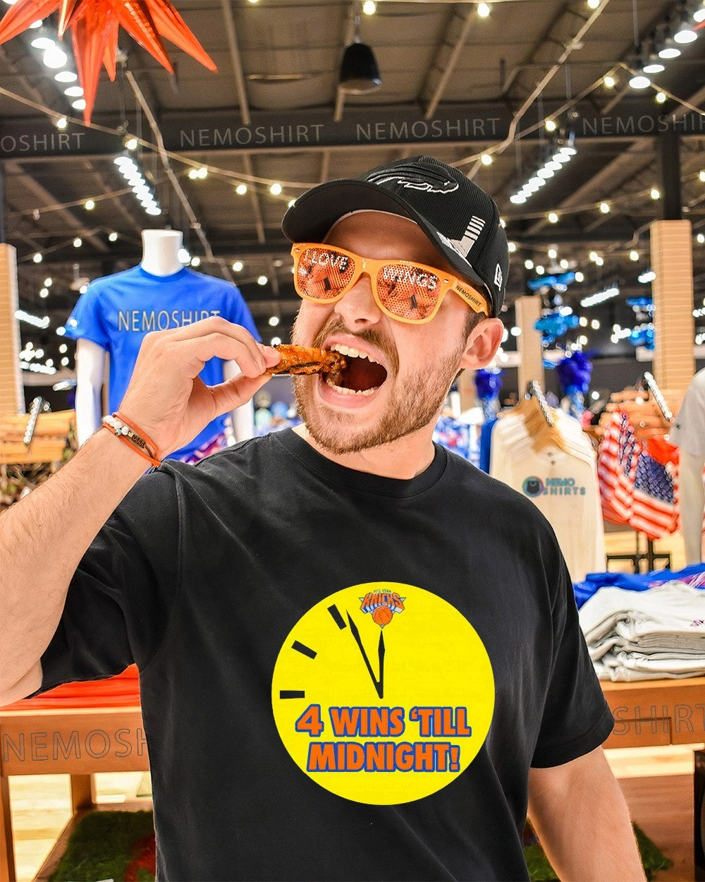 New York Knicks 4 wins ’till midnight shirt