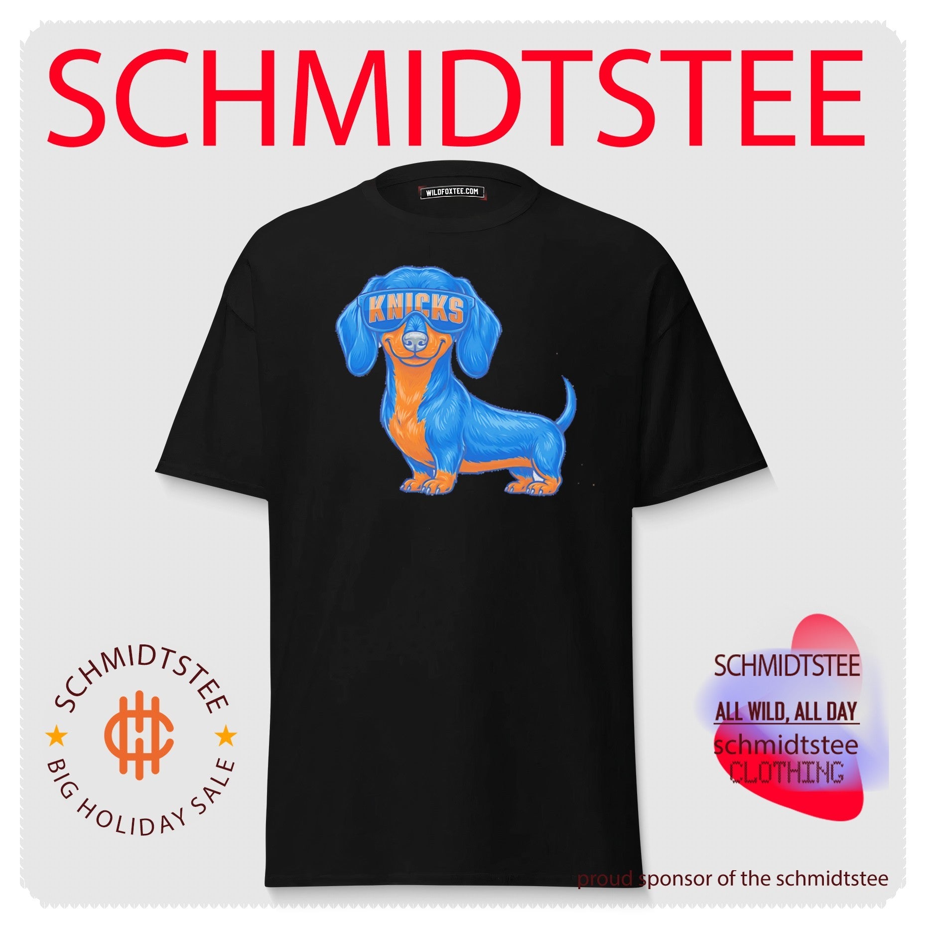 New York Knicks Dachshund Dog cartoon shirt