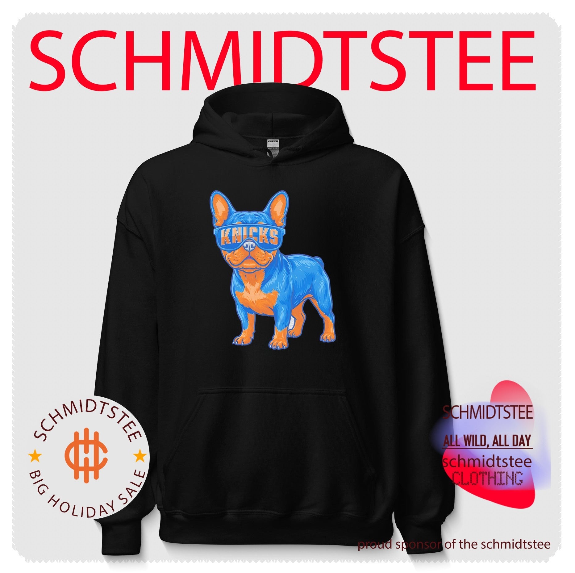 New York Knicks French Bulldog cartoon shirt