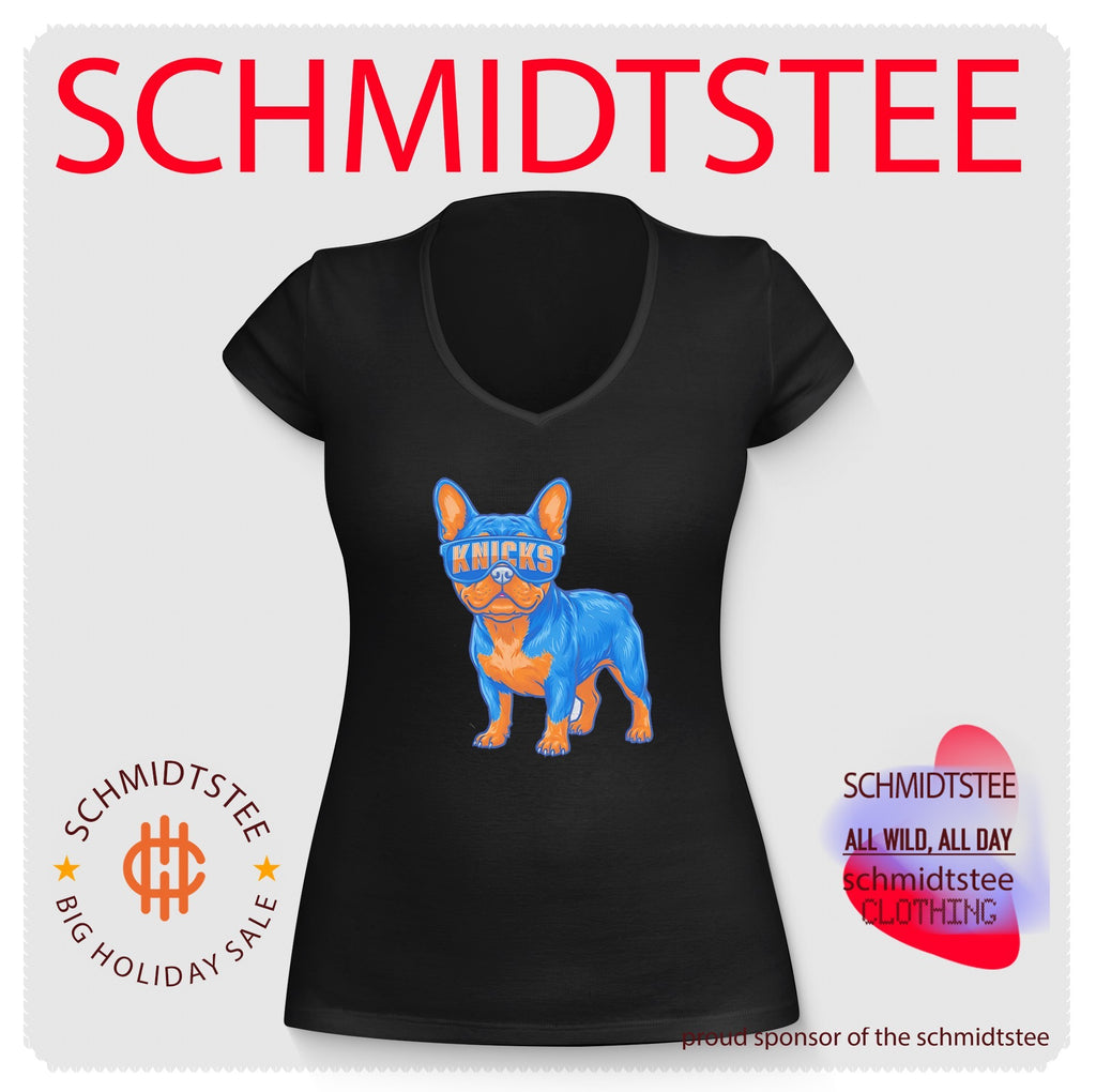 New York Knicks French Bulldog cartoon shirt