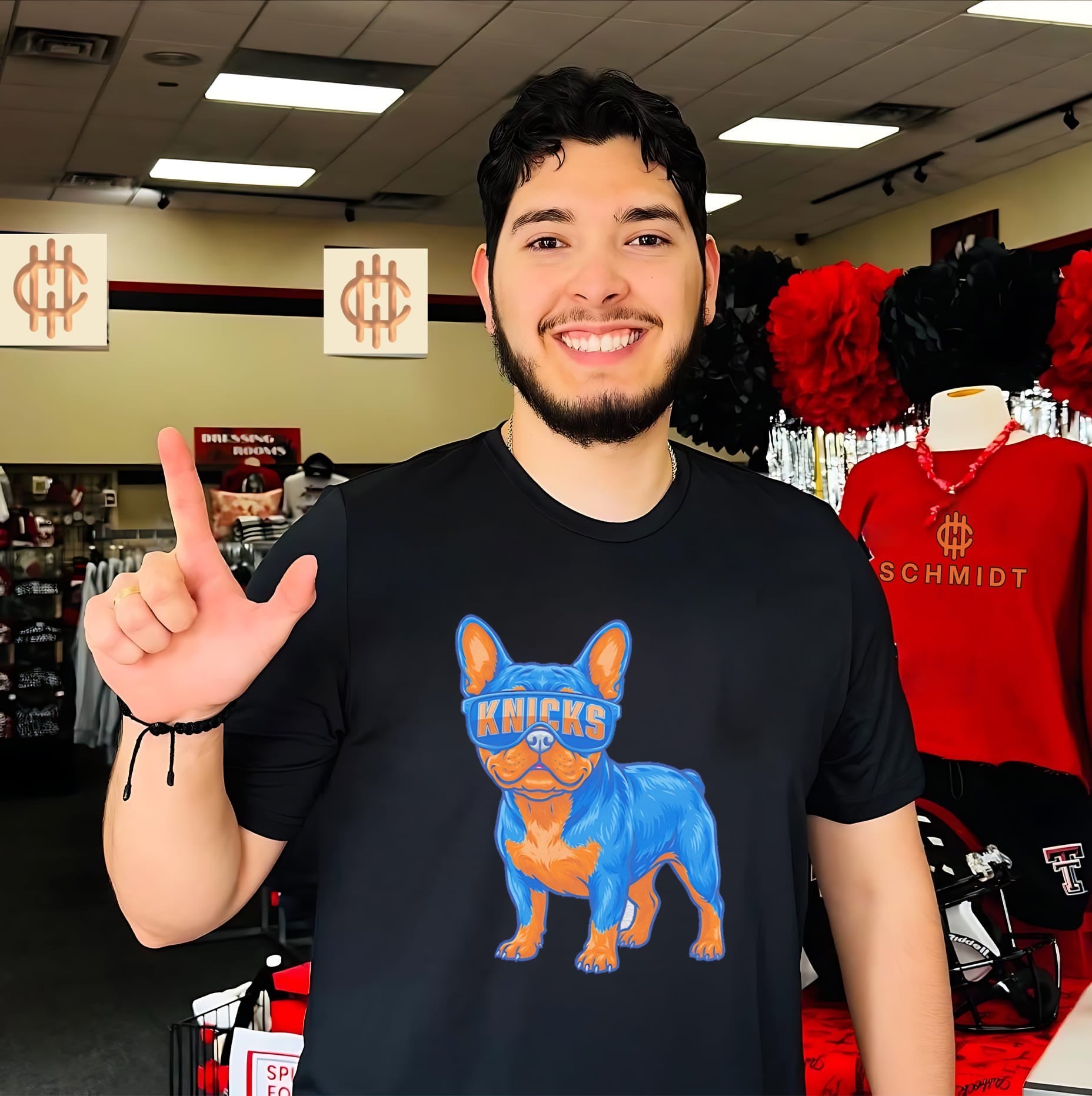 New York Knicks French Bulldog cartoon shirt