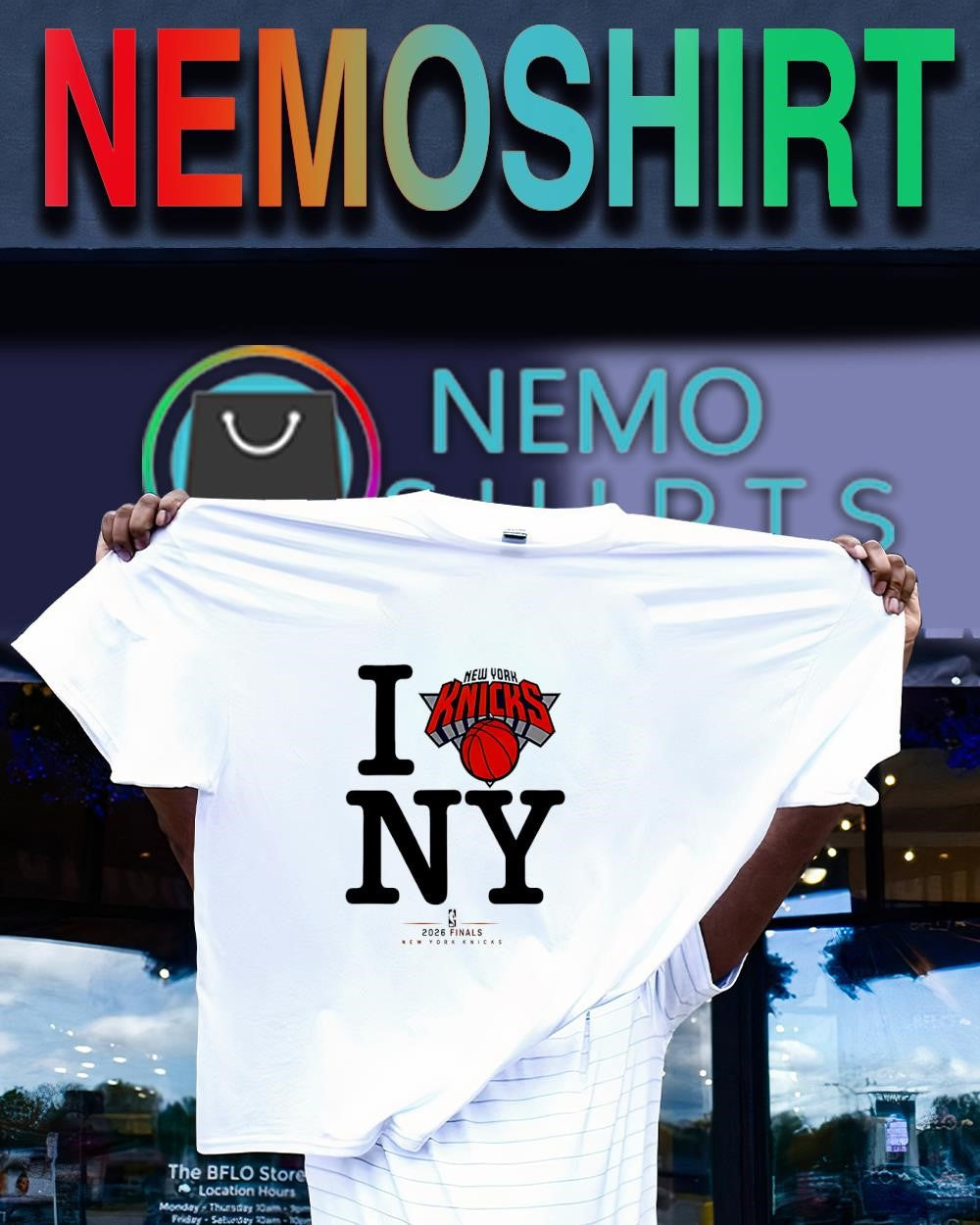 New York Knicks NBA 2026 Finals I heart NY basketball team graphic shirt