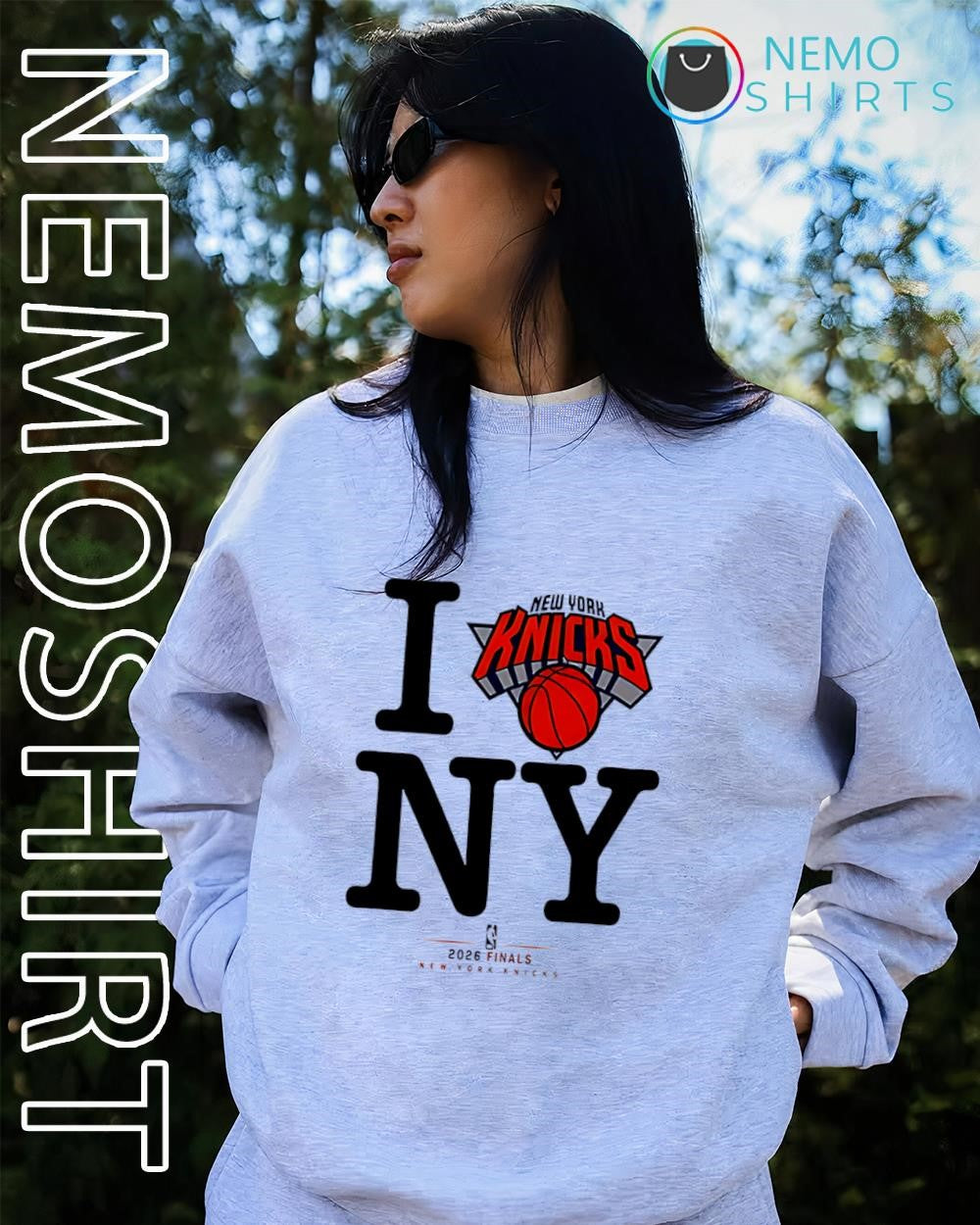 New York Knicks NBA 2026 Finals I heart NY basketball team graphic shirt