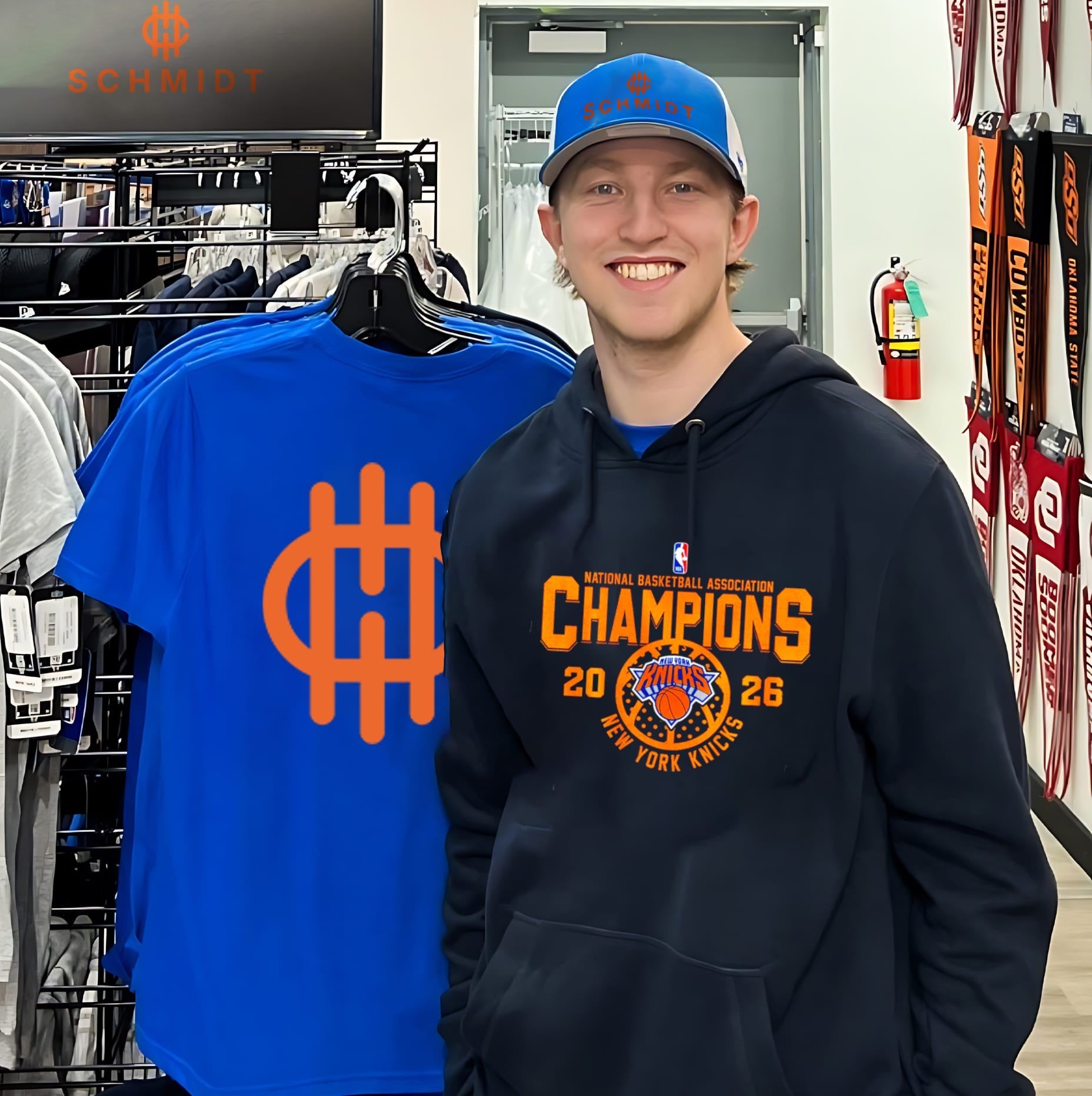 New York Knicks NBA Champions 2026 gold shirt
