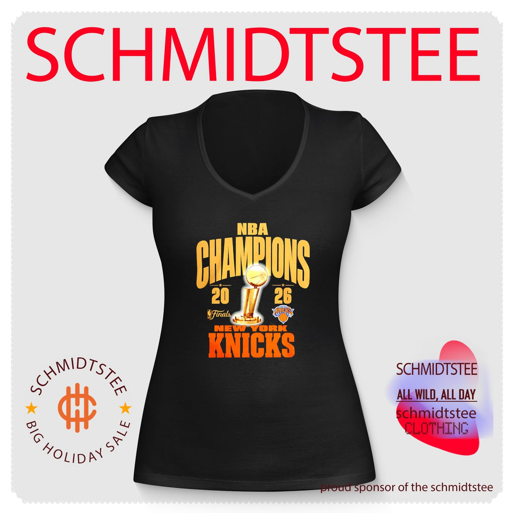 New York Knicks NBA Cup Champions 2026 Gold Trophy shirt