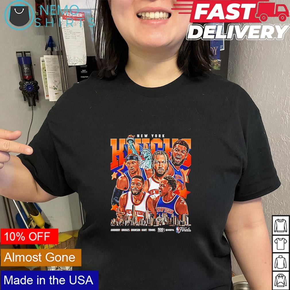 New York Knicks NBA Finals 2026 collage five players shirt