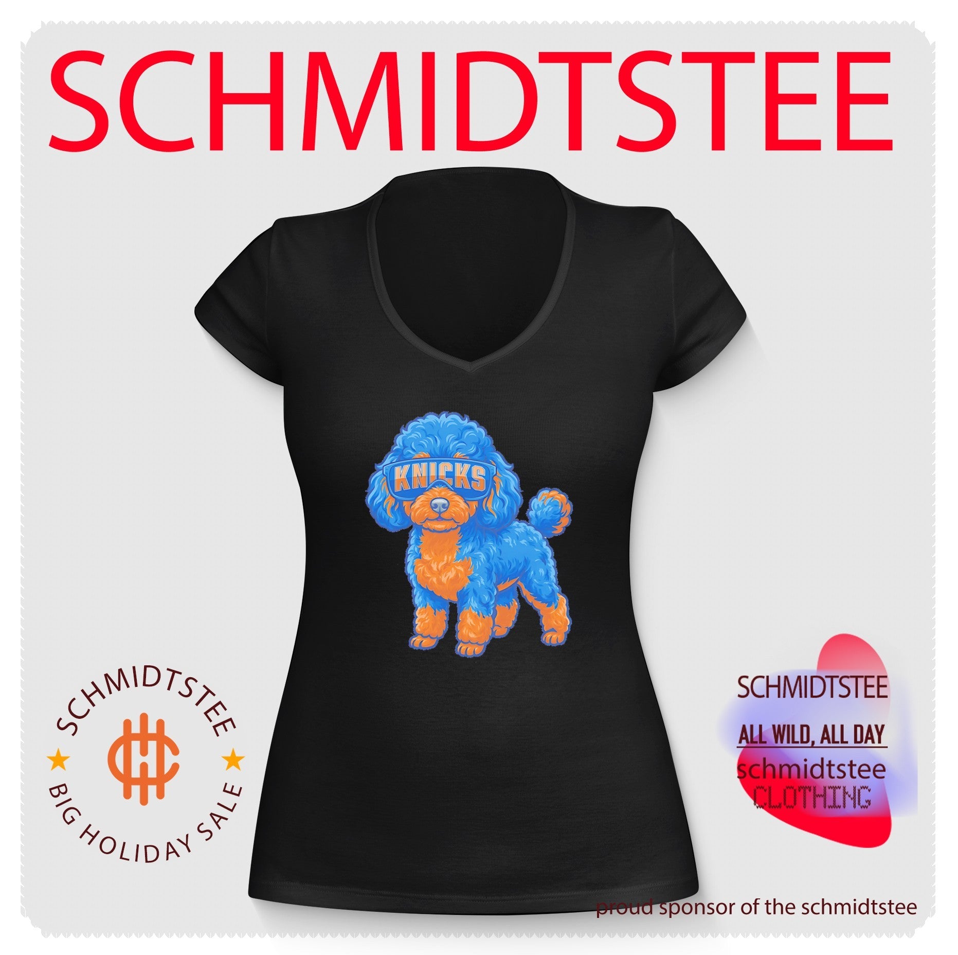 New York Knicks Teacup Poodle cartoon shirt