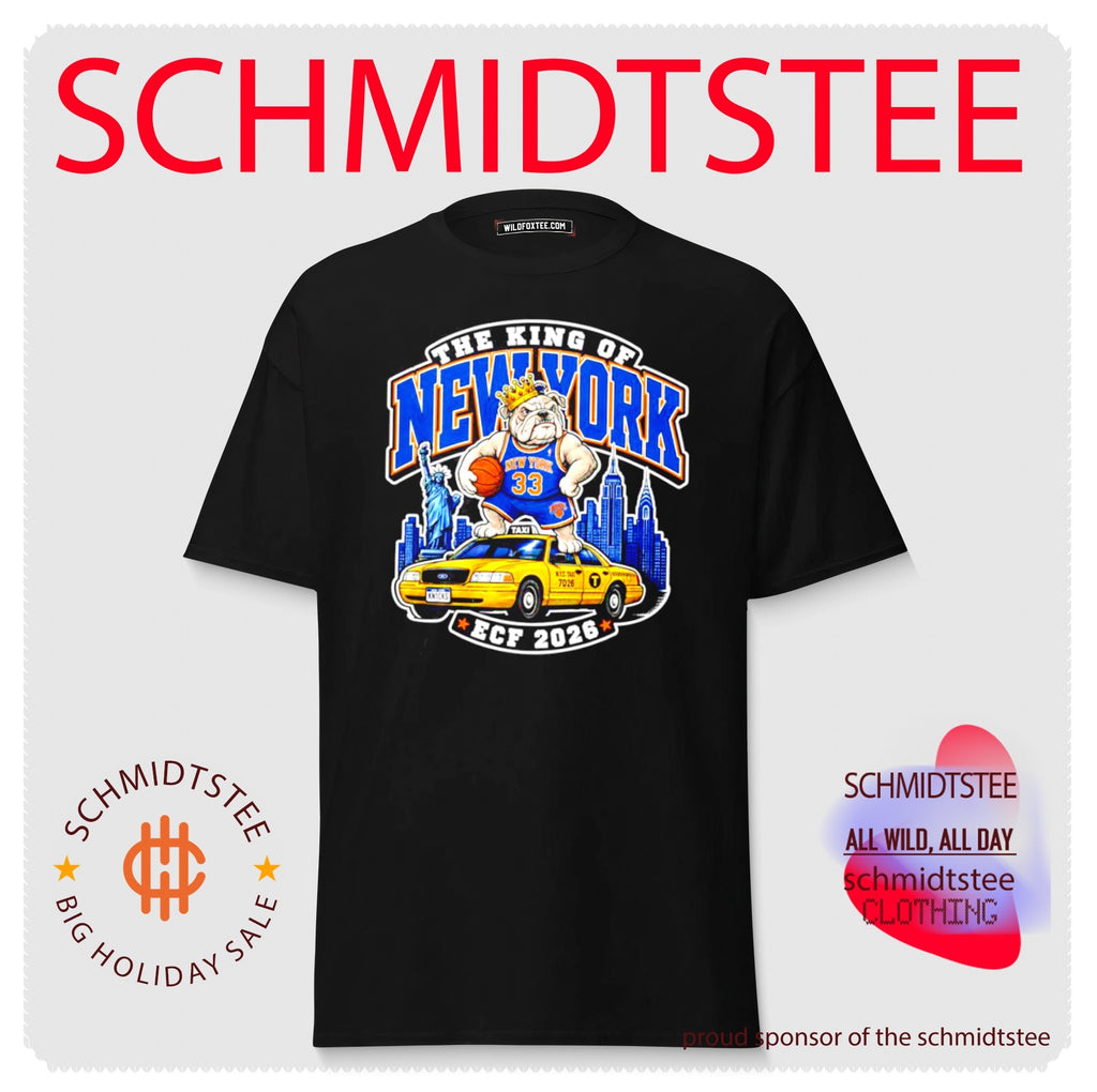 New York Knicks The King of New York ECF 2026 skyline shirt