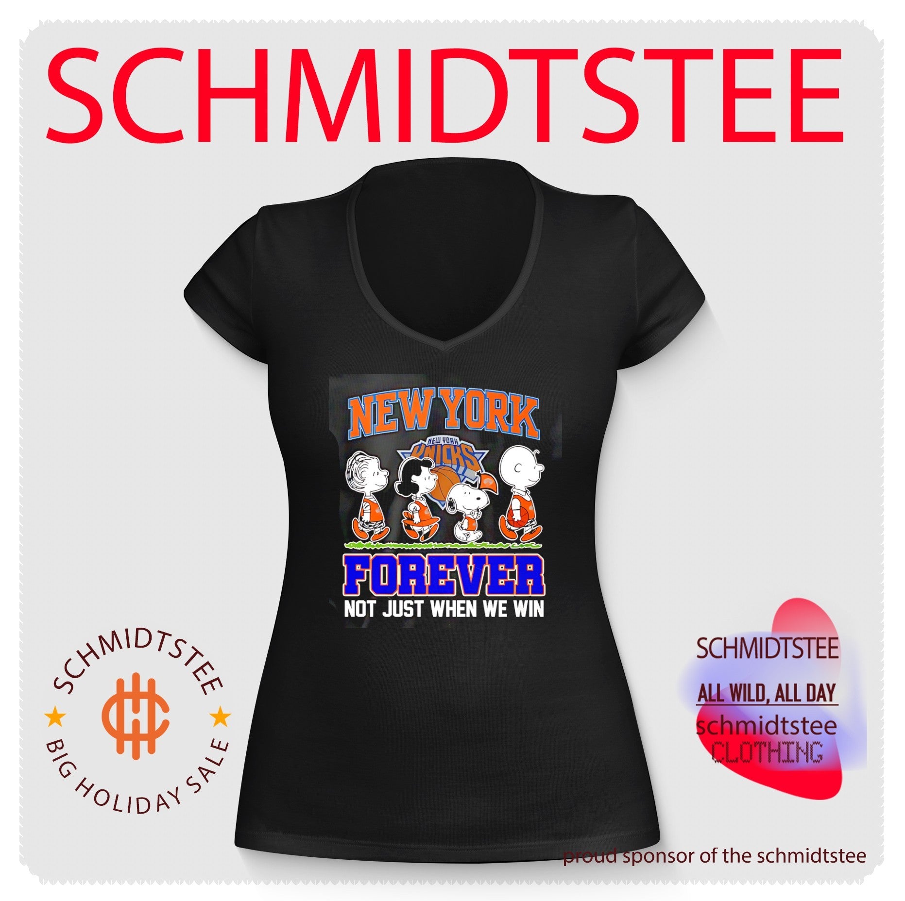 New York Knicks forever not just when we win featuring Snoopy dog walking shirt