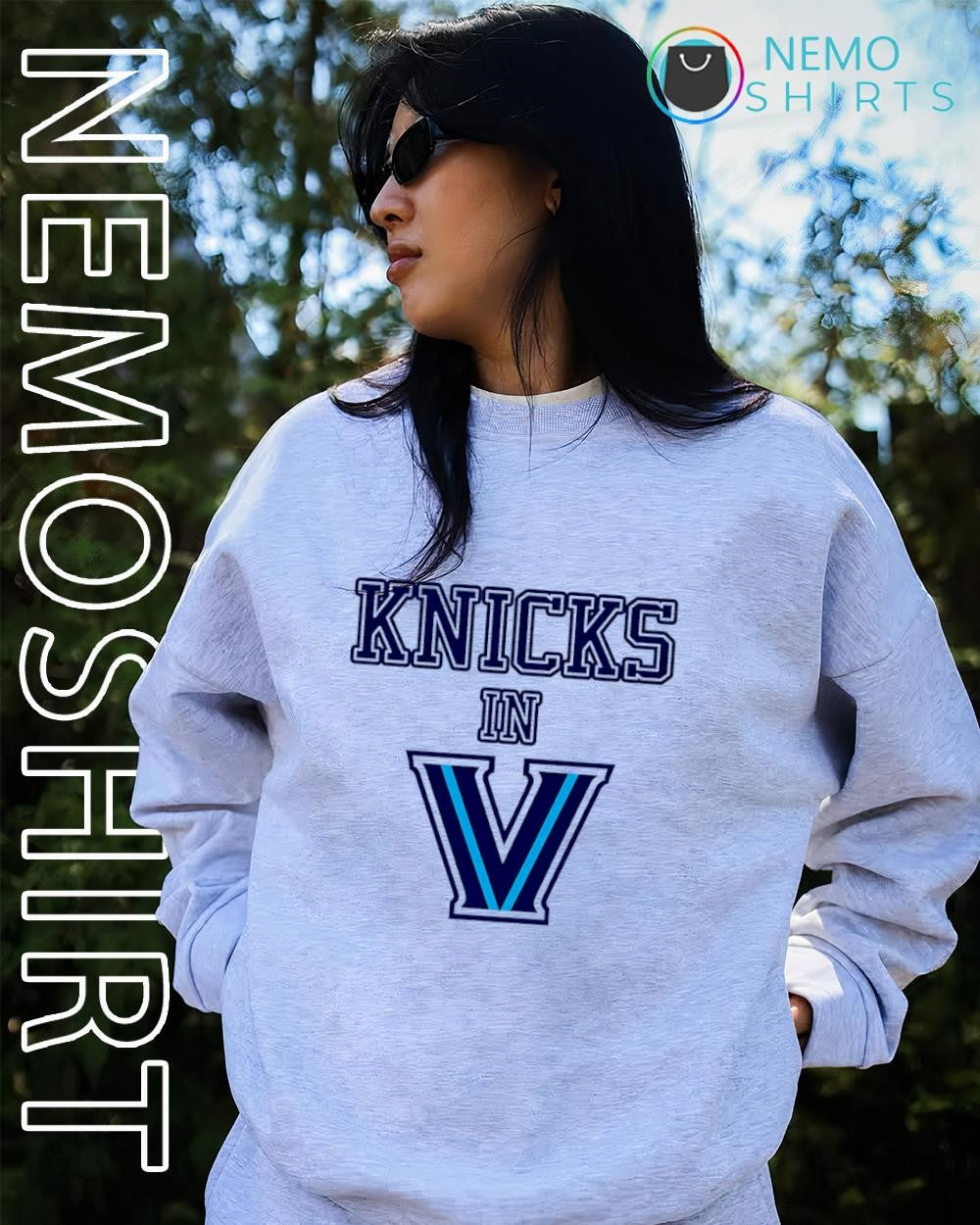 New York Knicks in Villanova Wildcats shirt