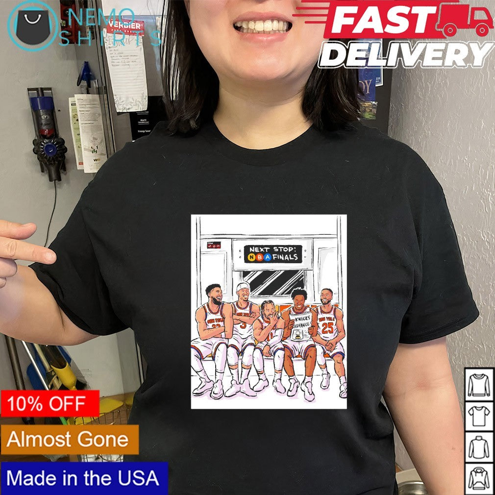 New York Knicks on train next stop NBA Finals shirt