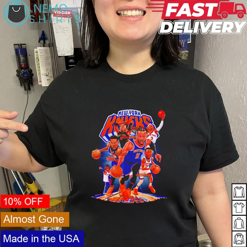 New York Knicks roster highlights team shirt