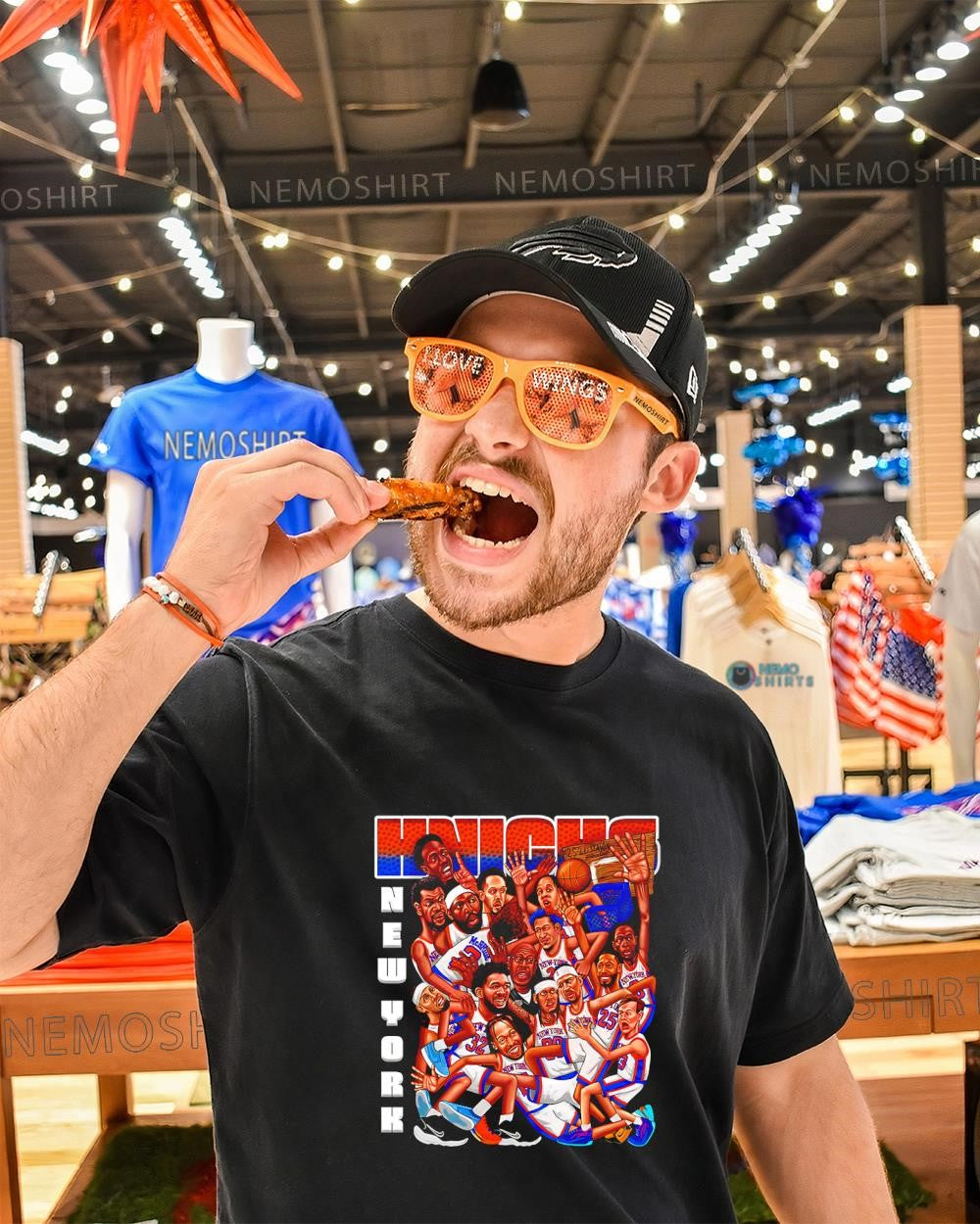 New York Knicks team player 2026 cartoon shirt