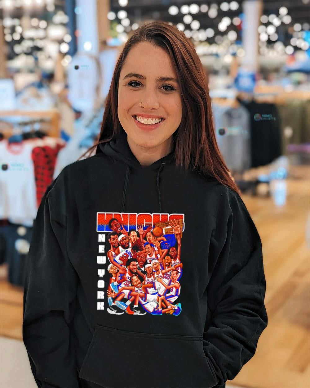 New York Knicks team player 2026 cartoon shirt