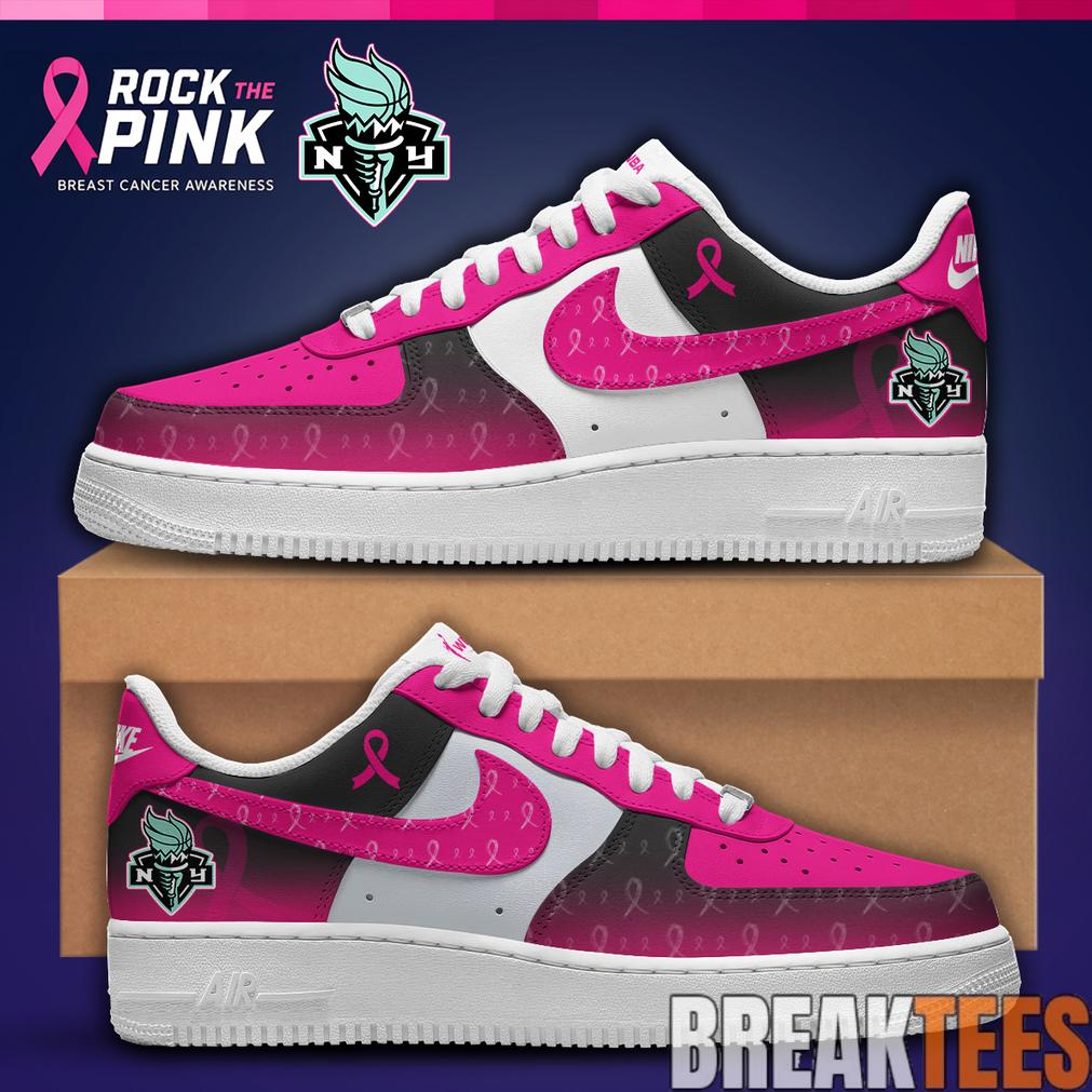 New York Liberty x Rock The Pink Air Force 1 Custom For Fans