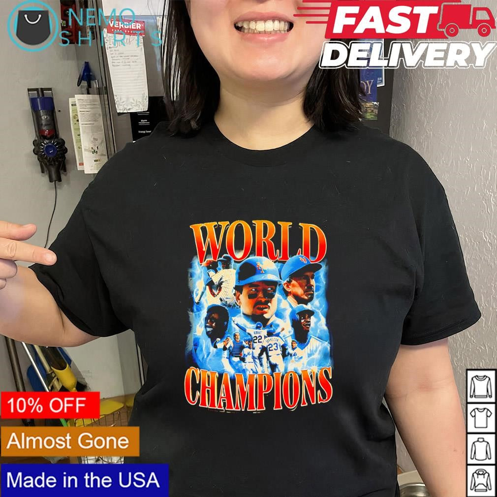 New York Mets 1986 World Champions retro shirt