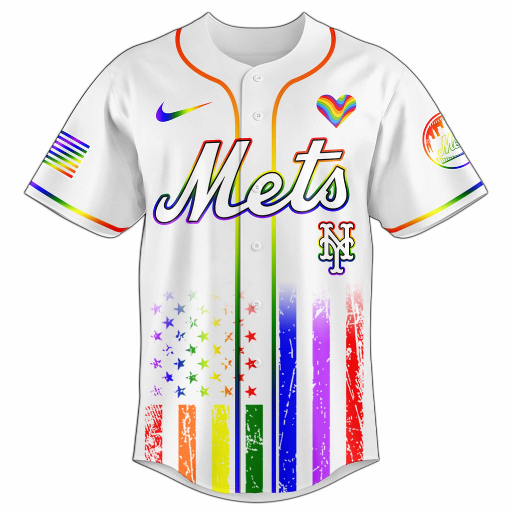 New York Mets Happy Pride Month Baseball Jersey