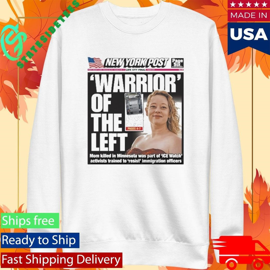 New York Post Cover Warrior Of The Left Minnesota Ice Shirt