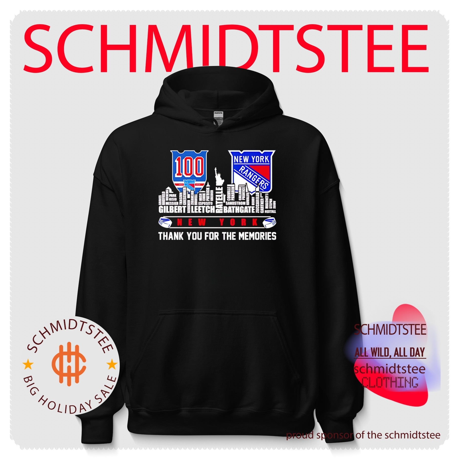 New York Rangers 100th anniversary skyline shirt