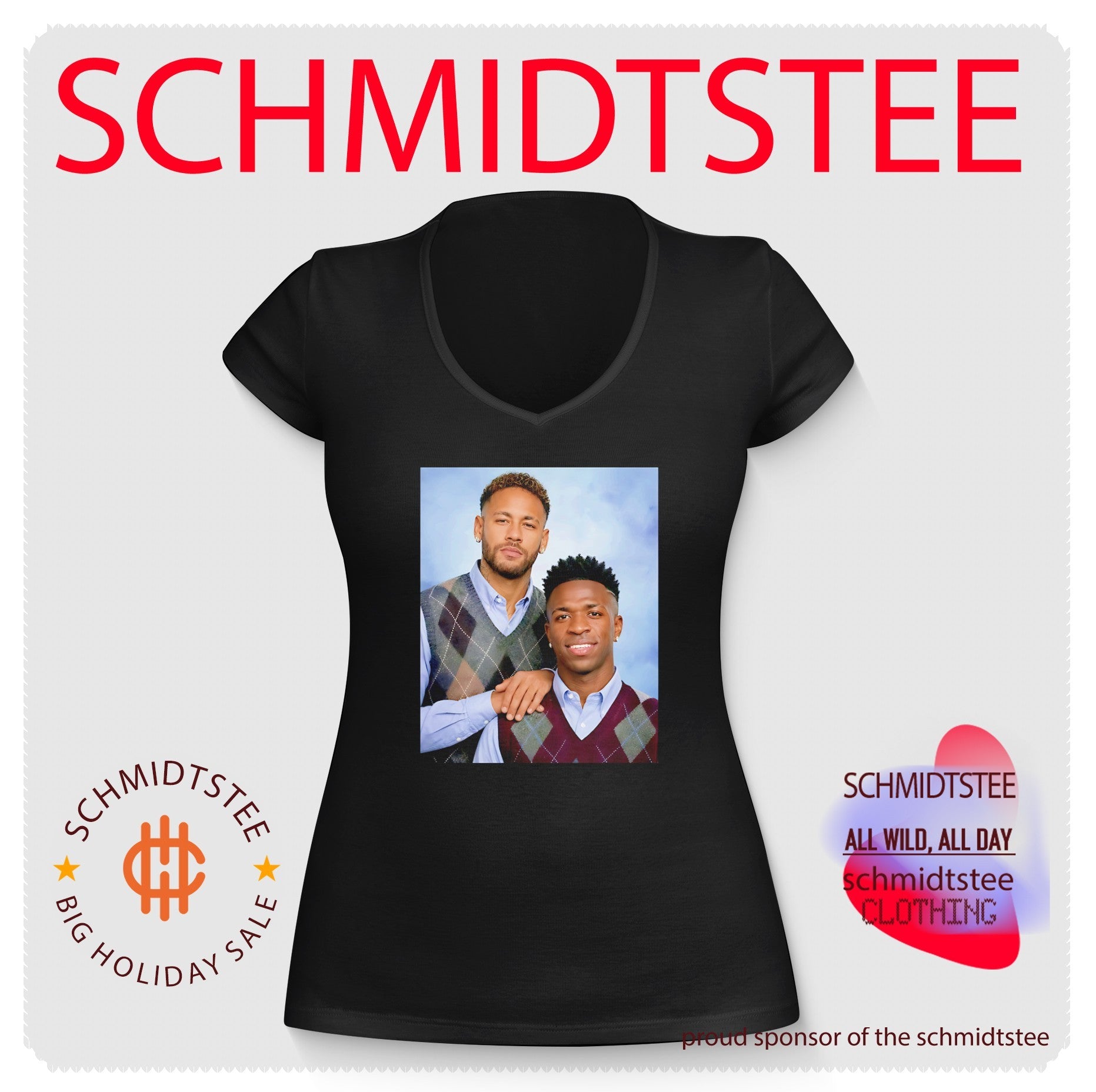 Neymar Jr and Vinicius Jr Step Brothers parody shirt