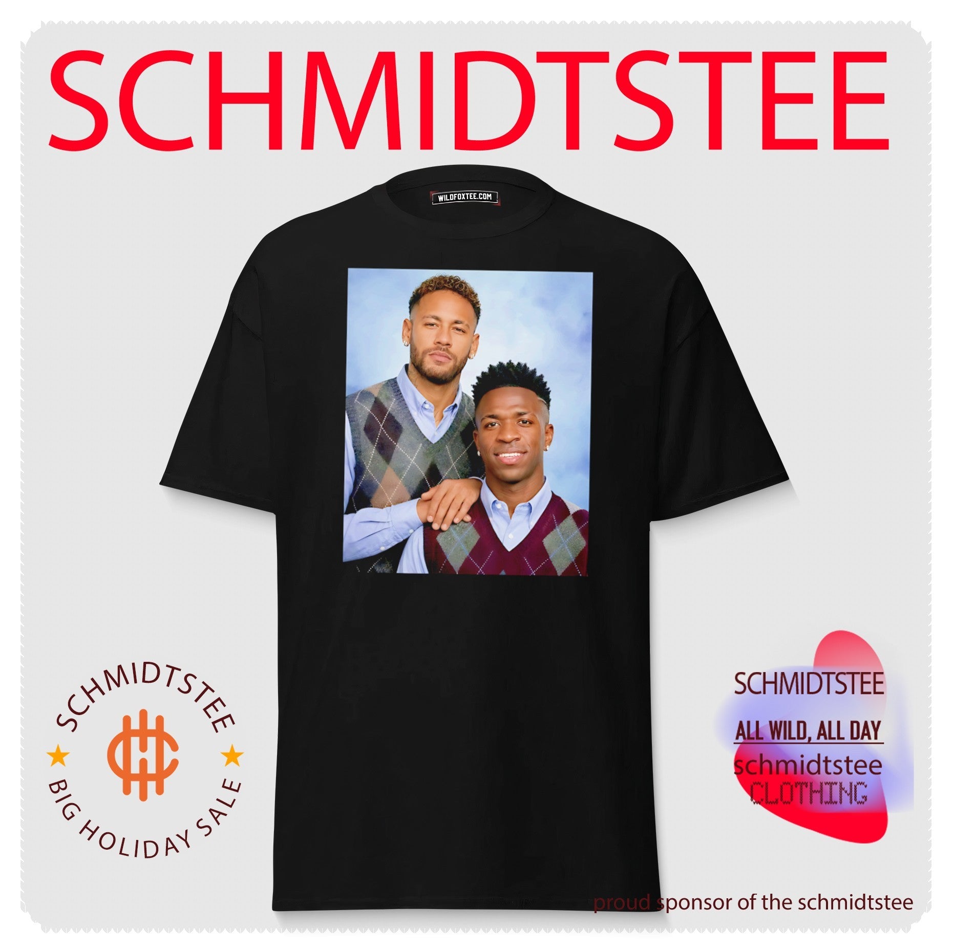 Neymar Jr and Vinicius Jr Step Brothers parody shirt