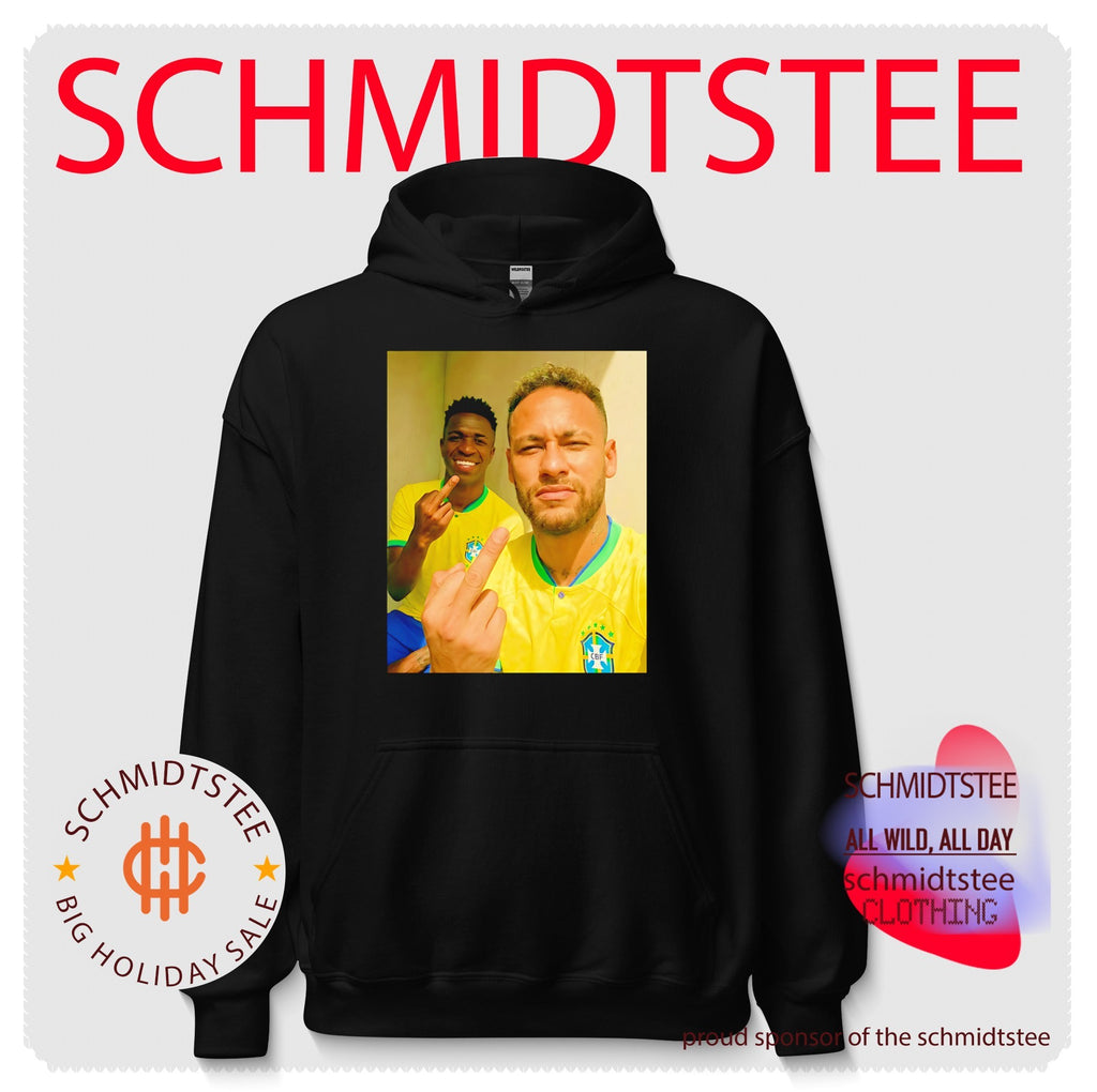 Neymar Jr and Vinicius Jr middle finger shirt