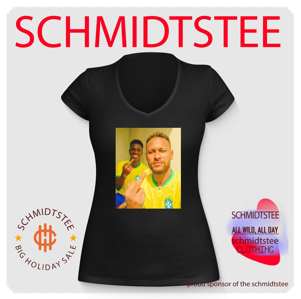Neymar Jr and Vinicius Jr middle finger shirt