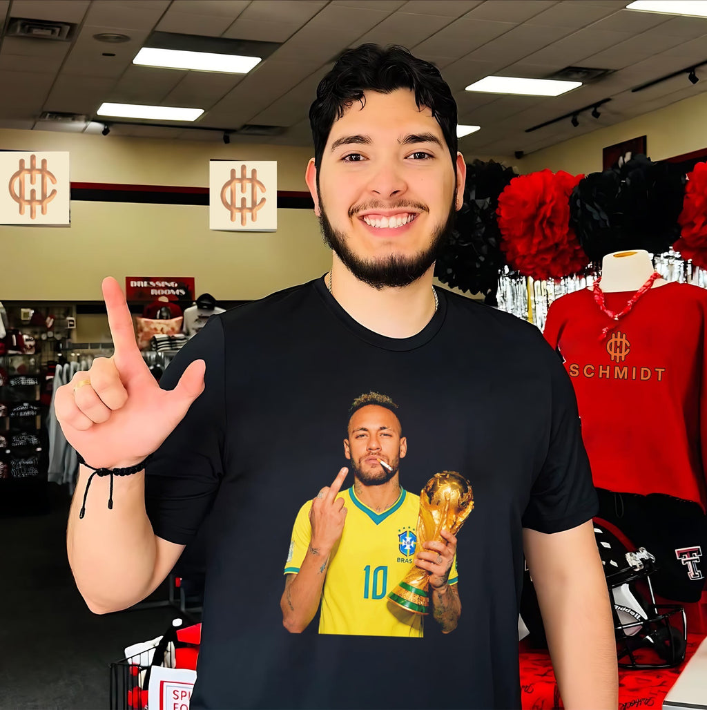 Neymar Jr middle finger 2026 World Cup shirt