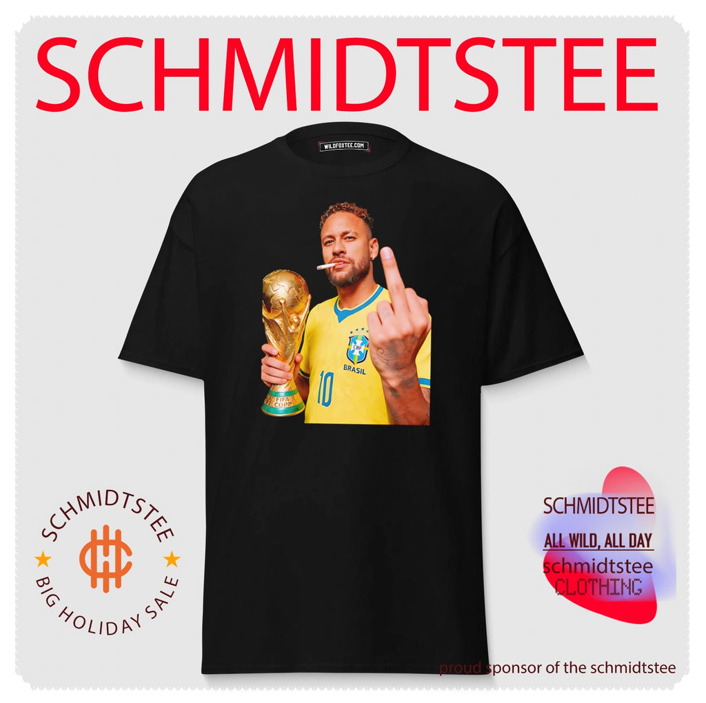 Neymar Jr portrait middle finger 2026 World Cup shirt
