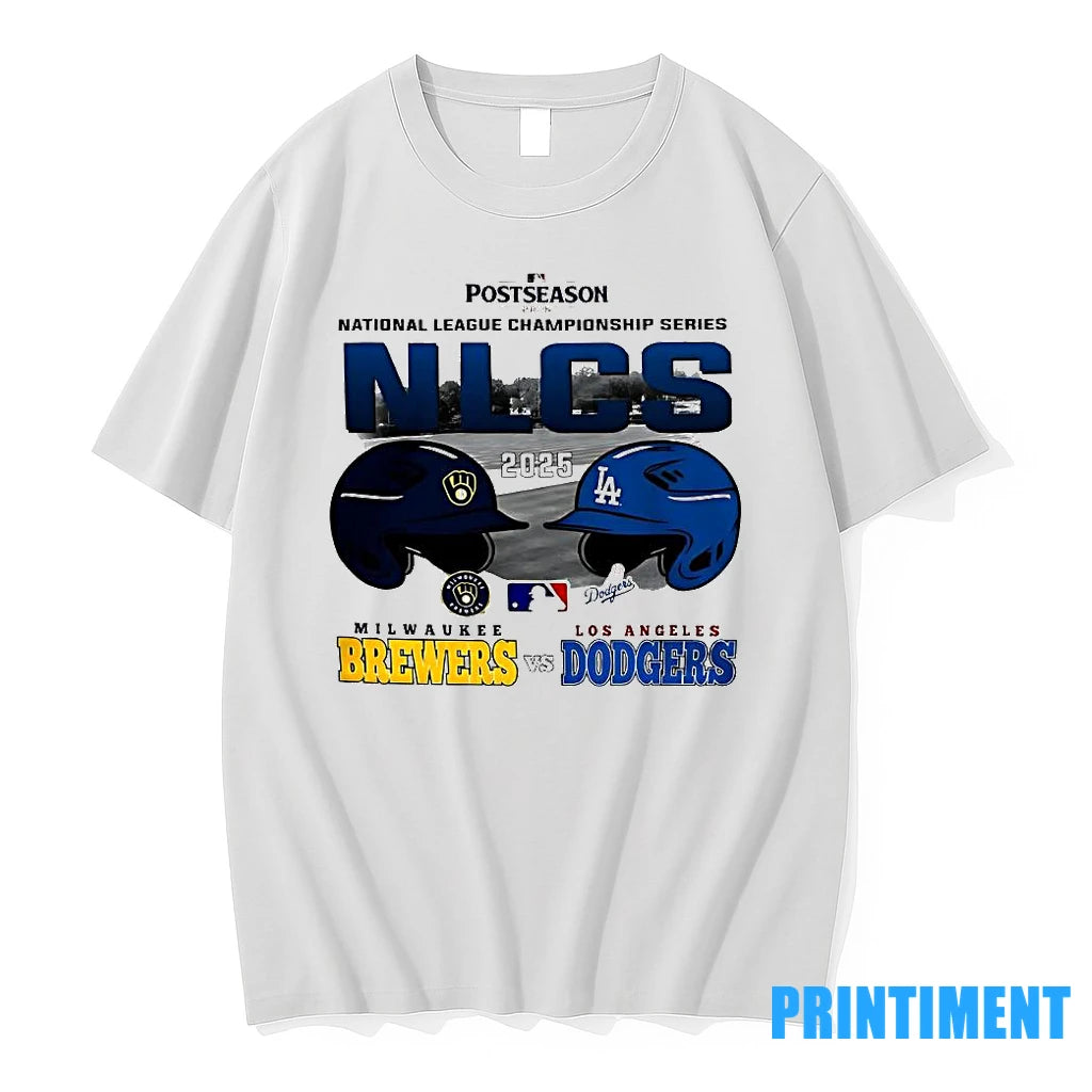 Nice Nlcs 2025 Los Angeles Dodgers Vs Milwaukee Brewers National League Championship Series Tshirts Sweater