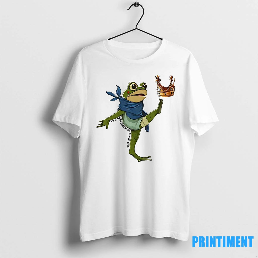 Nice No King In America Since 1776 Portland Frog Protest Tshirts Sweater